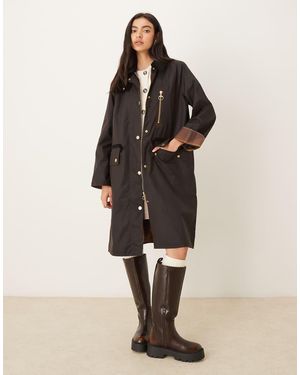 Barbour Evette Wax Jacket - Natural