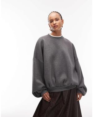ASOS Boxy Oversized Sweatshirt - Gray