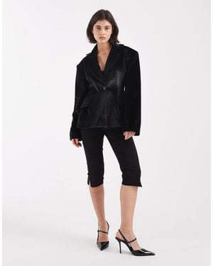 ASOS Cinch Waist Blazer - Black