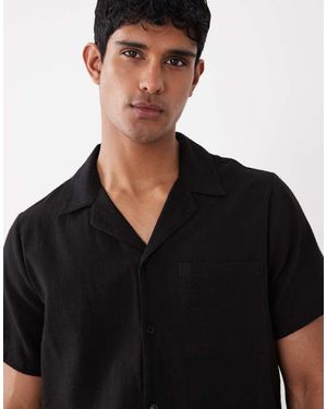 South Beach Beach Shirt Co-Ord - Black