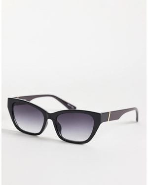 Pieces Rectangular Sunglasses - White