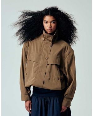ASOS Iconic Funnel Neck Sports Jacket - Black