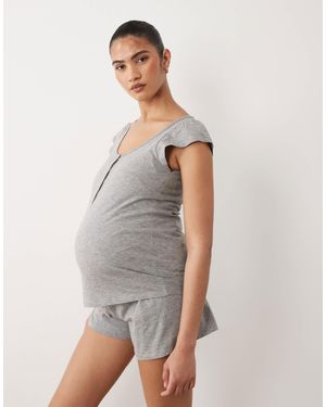 Mama.licious Mamalicious maternity – pyjama-set - Grau