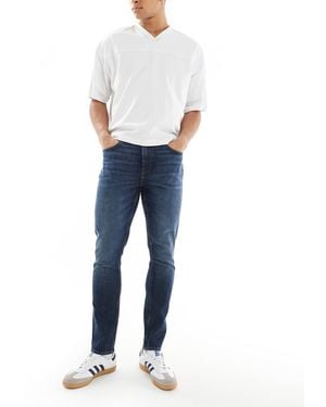 ASOS Jean skinny - foncé délavé - Bleu