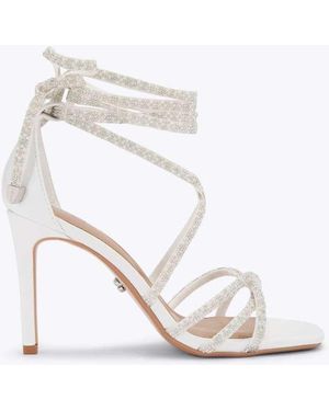 Carvela Kurt Geiger Paparazzi Tie Heeled Sandals - White