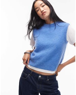 ARKET – gestrickter pullunder - Blau