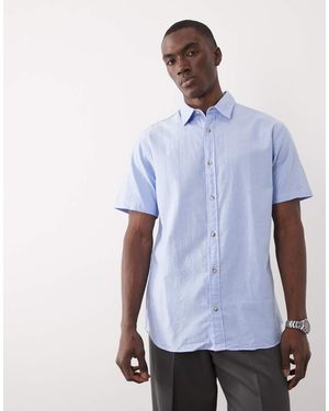 Jack & Jones Oxford Overhemd Met Korte Mouwen - Blauw