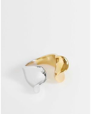 TOPSHOP – rush – ring aus wasserfestem edelstahl - Mettallic