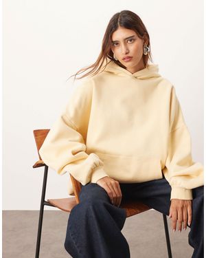 ARRANGE – oversize-kapuzenpullover aus schwerem hochwertigem material - Natur
