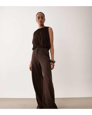 JDY Tall Wide Leg joggers - Brown