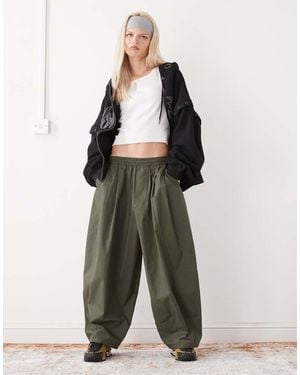 Collusion Pantalones Abombados De -Verde