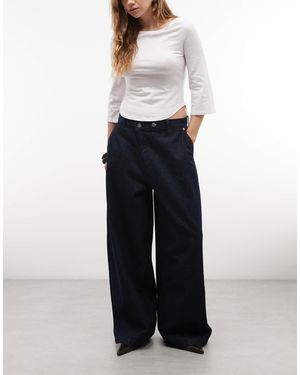 Collusion Asymmetric Xl baggy Jeans - Blue