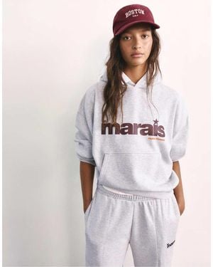 Pull&Bear Graphic Hoodie - Wit