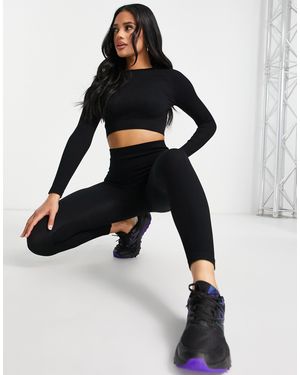 HIIT Seamless Rib legging - White