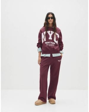 Pull&Bear – trainingshose - Rot