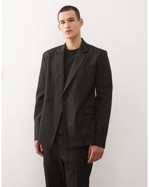 Weekday Premium Wool Blend Blazer - Black