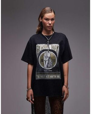 ASOS Byron Bay Oversized T Shirt - Grey