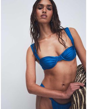 VDM The Label Underwire Bikini Top - Blue