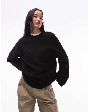ARKET Jersey Holgado De Punto Muy Suave De Lana De Alpaca Y Lana De - Negro