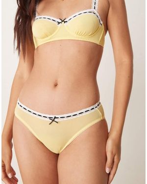 Free People So Sweet Bikini Briefs - Brown