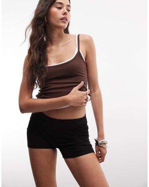 Monki Hotpant Shorts - White