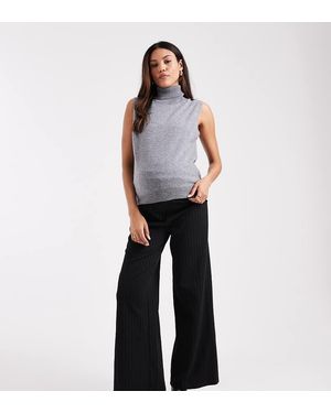 Mama.licious Mamalicious Maternity Smart Wide Leg Trousers - Black