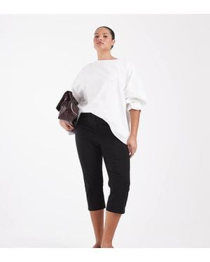 ASOS Curve Pantaloni Capri Sartoriali - Nero