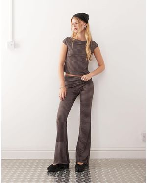 Collusion – gestreifte yogahose - Natur