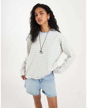 Noisy May Long Sleeve Sweatshirt - White