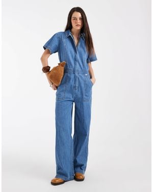Wrangler Denim Coveralls - Blue
