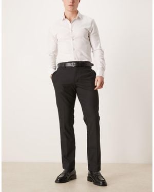 ASOS Smart Slim Trousers - Black
