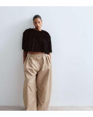 ARRANGE Curve Wylder Tailored High Waist Wide Leg Trouser - Brown