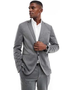 Jack & Jones Slim Fit Jersey Suit Jacket - Grey