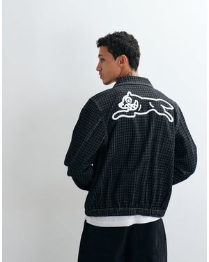 ICECREAM Ripstop Detail Denim Workwear Jacket - Black