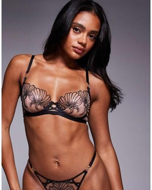Ann Summers – incensing – unwattierter balconette-bh - Schwarz