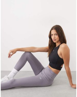 New Balance Leggings De Talle Alto Harmony En - Gris