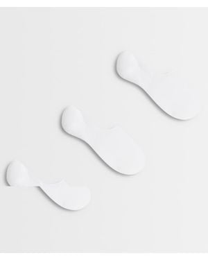 SELECTED 3 Pack Of Invisible Socks - White