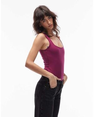 ASOS Super Sculpt Body Met Vierkante Hals - Roze