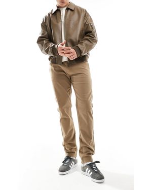 Threadbare Pantalon chino coupe slim - camel - Neutre