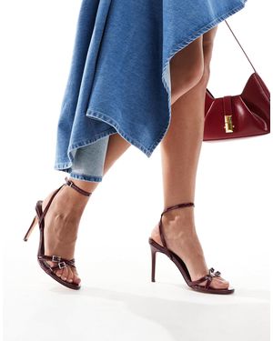 Public Desire – jenna – sandalen mit mittelhohem absatz - Blau