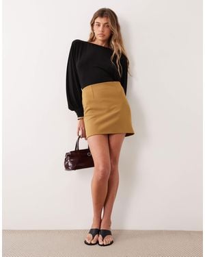 ASOS Co-ord Bonded Mini Skirt - Natural