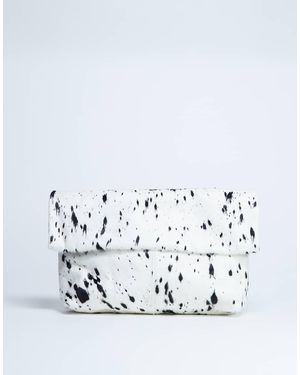 TOPSHOP Georgia Leather Folded Clutch Grab Bag - Multicolour