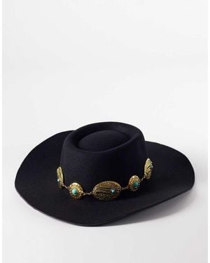 South Beach Western Trim Cowboy Hat - Blue
