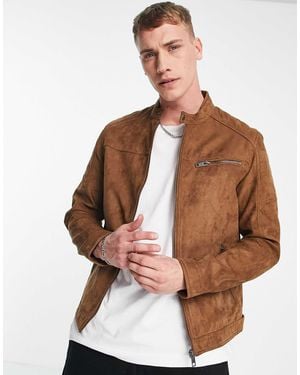 Jack & Jones Essentials Biker Jacket - White