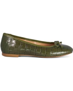 Dune Helenne Ballet Court Shoes - Green