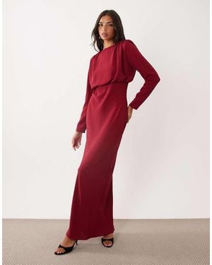 ASOS Modesty Batwing Maxi Dress - Red