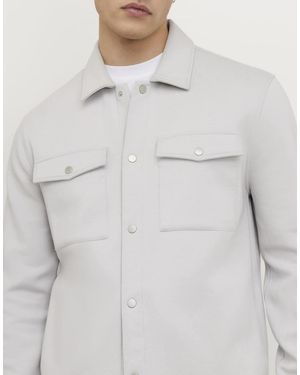River Island Slim Fit Overshirt - Grey
