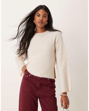 Jdy Wide Sleeve Knitted Jumper - Red