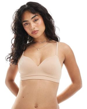 Lindex Sujetador Sin Costuras Flora De -Neutro - Blanco