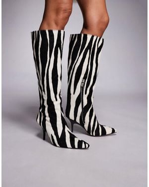 River Island Knee High Boot - Black